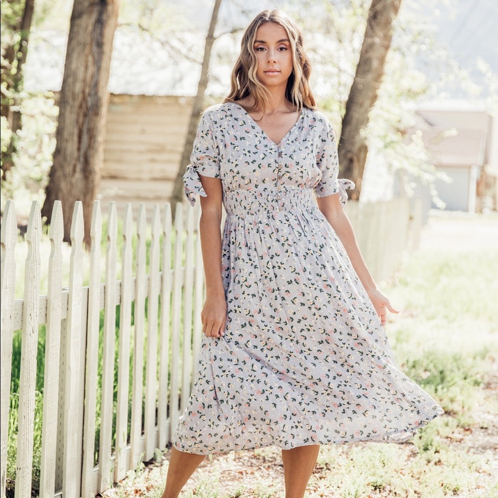 Jessakae London Fog Floral Dress